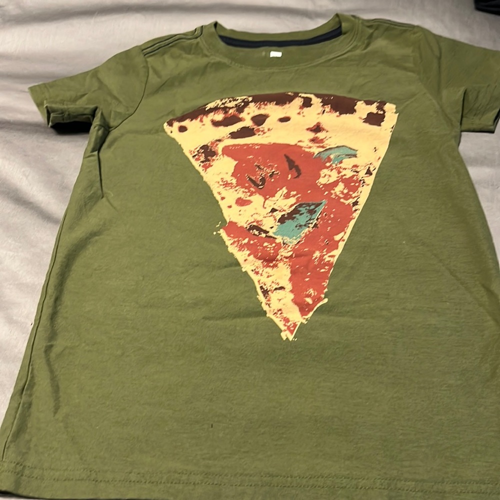 Yea Collection tee with pizza graphic
